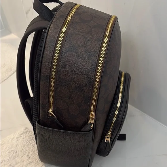 Coach Brown and Black Backpack - Picture 5 of 9